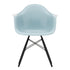 Cadeira de Braços Plástica Eames DAW / Base Ácer Preto